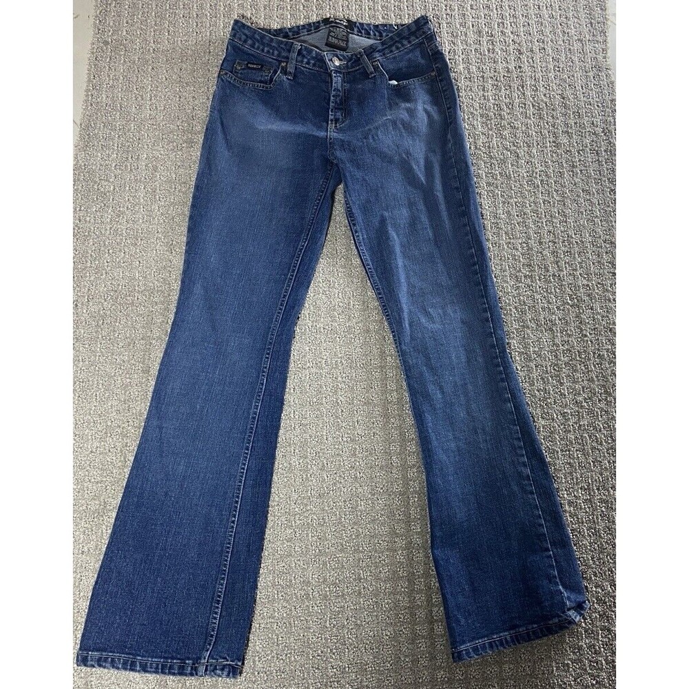 Vintage Squeeze Jeans Juniors 9/10 Blue Bootcut Midrise Stretch